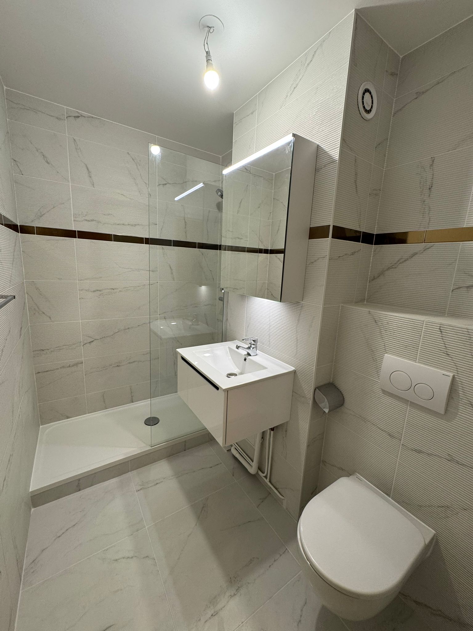 Salle de bain marbre
